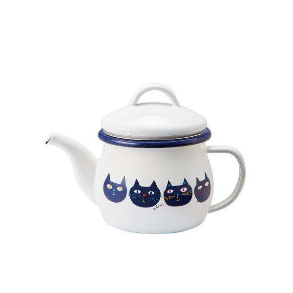 「Plune.」ホーローティーポット（茶こし付） ミミココモモ