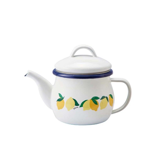 「Plune.」ホーローティーポット（茶こし付） レモン
