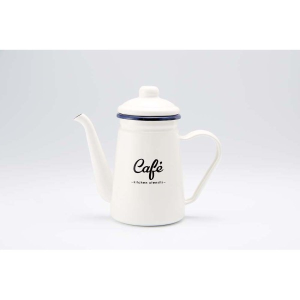「Lilly White」ホーローカフェポット「cafe」
