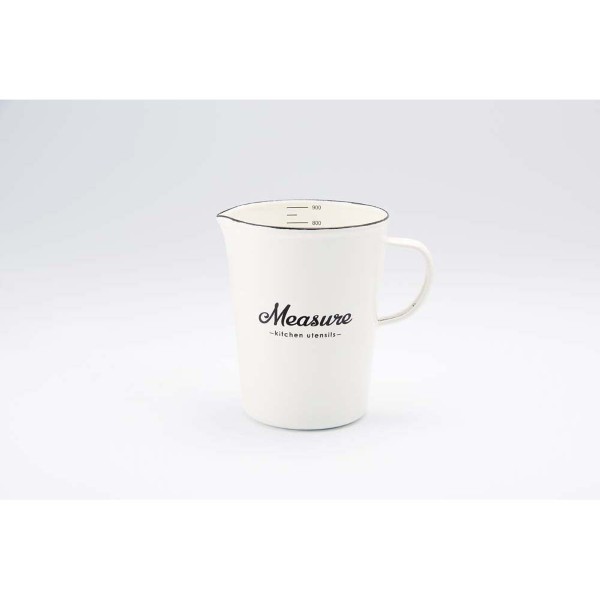 「Lilly White」ホーローメジャーカップ・L 「Measure」