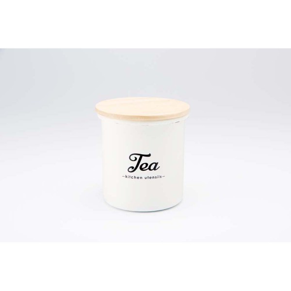 「Lilly White」ホーローキャ二スター「Tea」