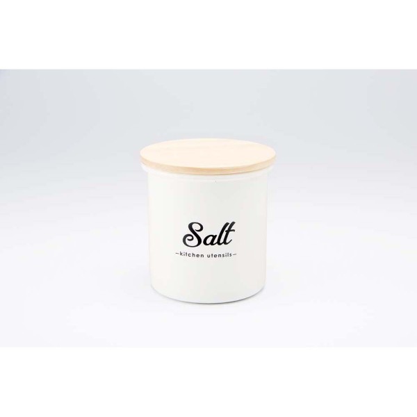 「Lilly White」ホーローキャ二スター「Salt」