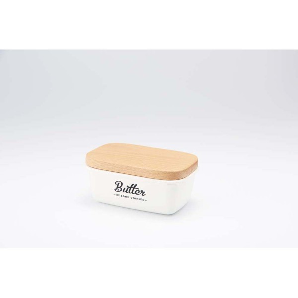 「Lilly White」ホーローバターケース「Butter」