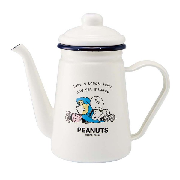 「スヌーピー」ホーローカフェポット
