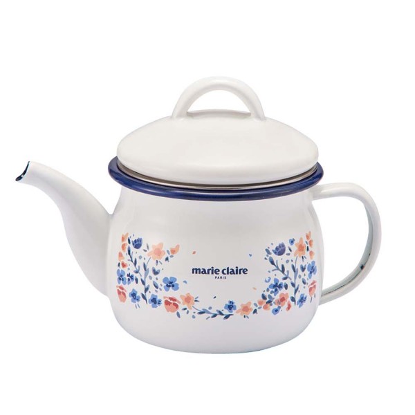 「マリクレール」“fleurette（フルレット）”ホーローティーポット