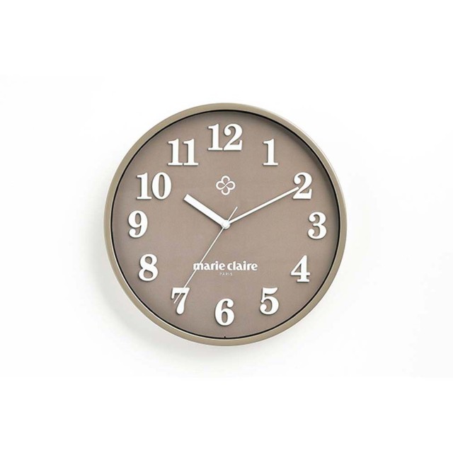 「マリ・クレール」壁掛け時計（セピア）