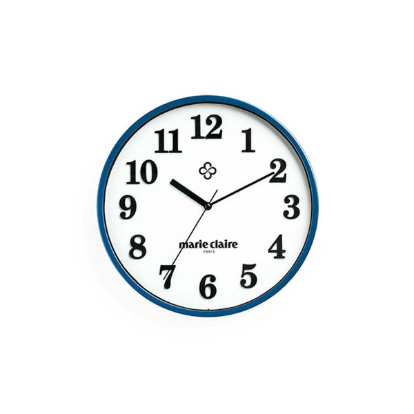 「マリ・クレール」壁掛け時計（ネイビー）