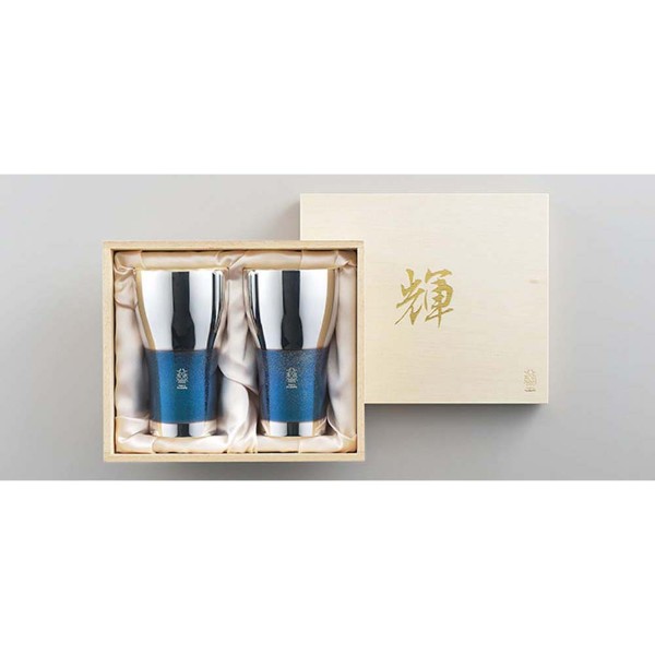 「輝」純銅ビアタンブラー 銀古美2pcセット