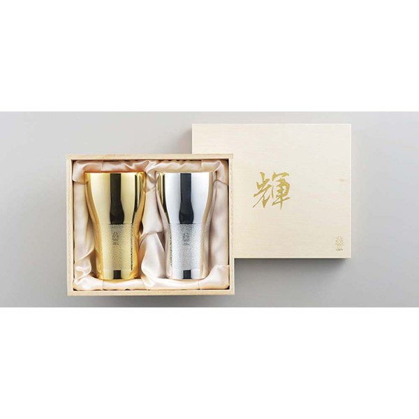 「輝」純銅ビアタンブラー 金・銀 2pcセット