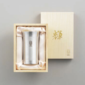 「輝」純銅ひとくちタンブラー（銀仕上げ）