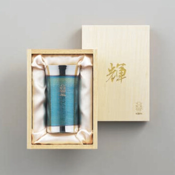 「輝」純銅ひとくちタンブラー 銀古美