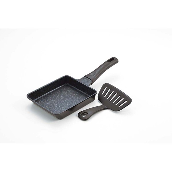 「たいめいけん」アルミ鋳物玉子焼・ワイドターナー付