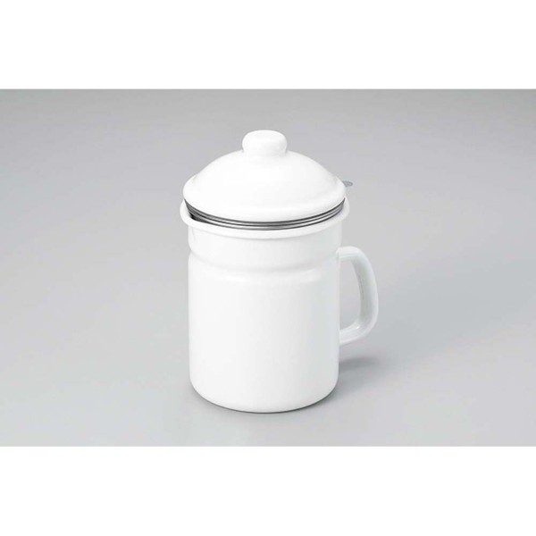 活性炭付オイルポット0.7ℓ  ホワイト