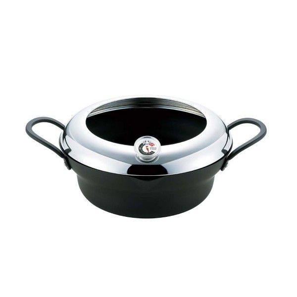 「ネオアネシス」温度計付天ぷら鍋24cm