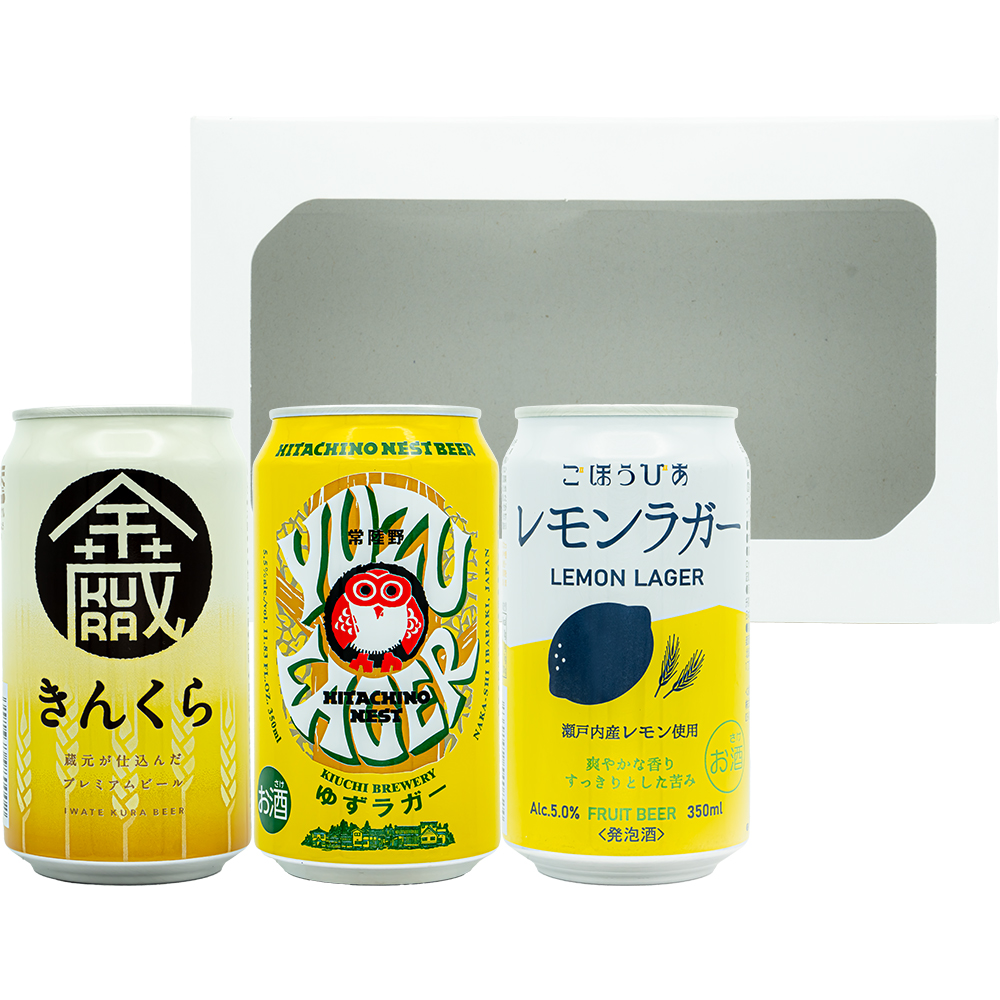 推し色クラフトビ－ル３本イエロ－