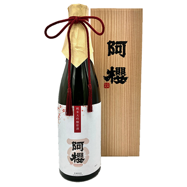 阿櫻酒造  阿櫻 　純米大吟醸原酒　美郷錦仕込　720㎖　（木箱入り）