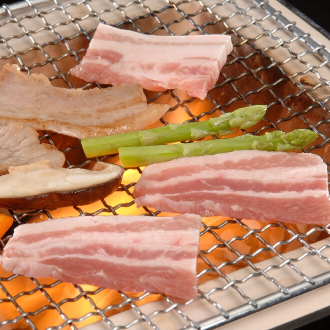 宮崎　SPF日南もち豚肉　バラ焼肉用