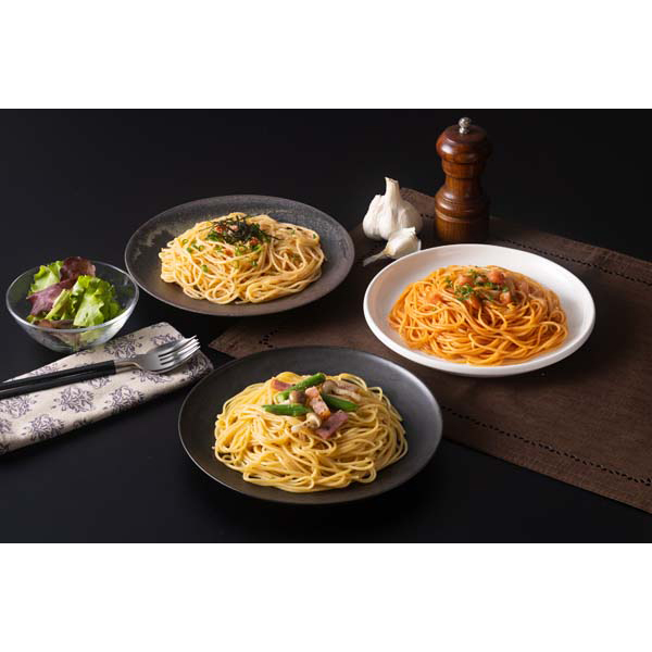半生パスタ(あえるパスタソース付き)3種の味セット