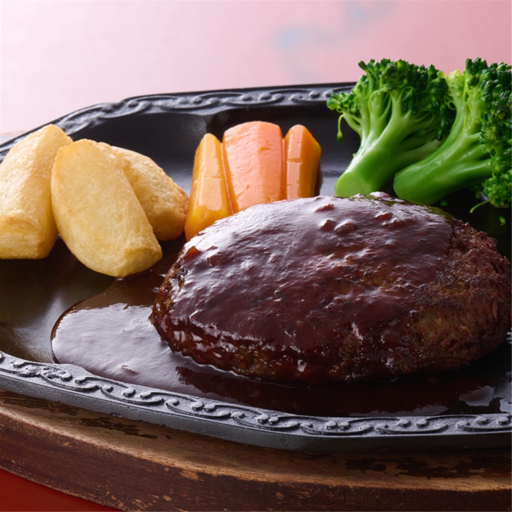 東京・人形町 「日山」 日山のハンバーグ2種セット　B