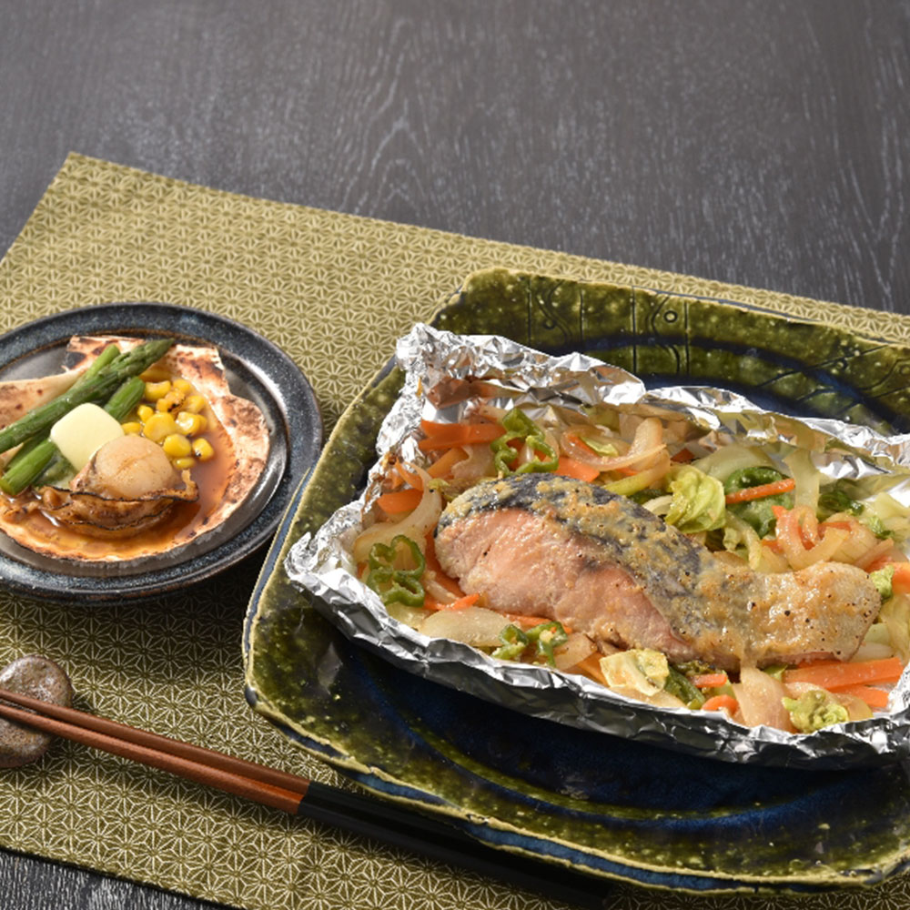 北海道　鮭のちゃんちゃん焼きと帆立バター焼き　8セット