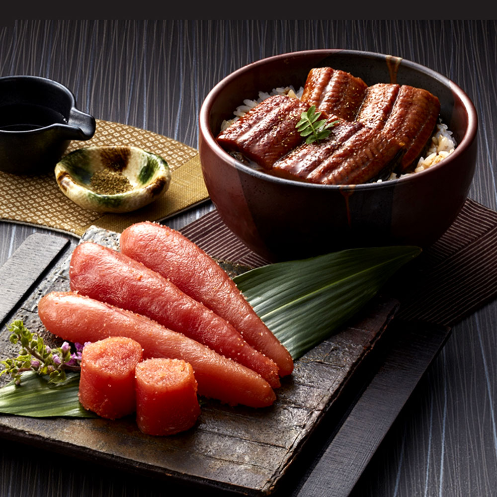 うなぎ蒲焼切身・無着色辛子明太子詰合せ