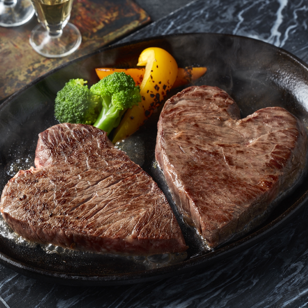 黒毛和牛　ハート形ステーキ