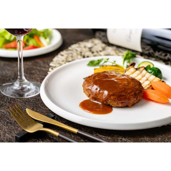 東京 「ラ・ロシェル」 坂井宏行監修　お肉の旨みをとじ込めたデミグラスソースハンバーグ10個セット