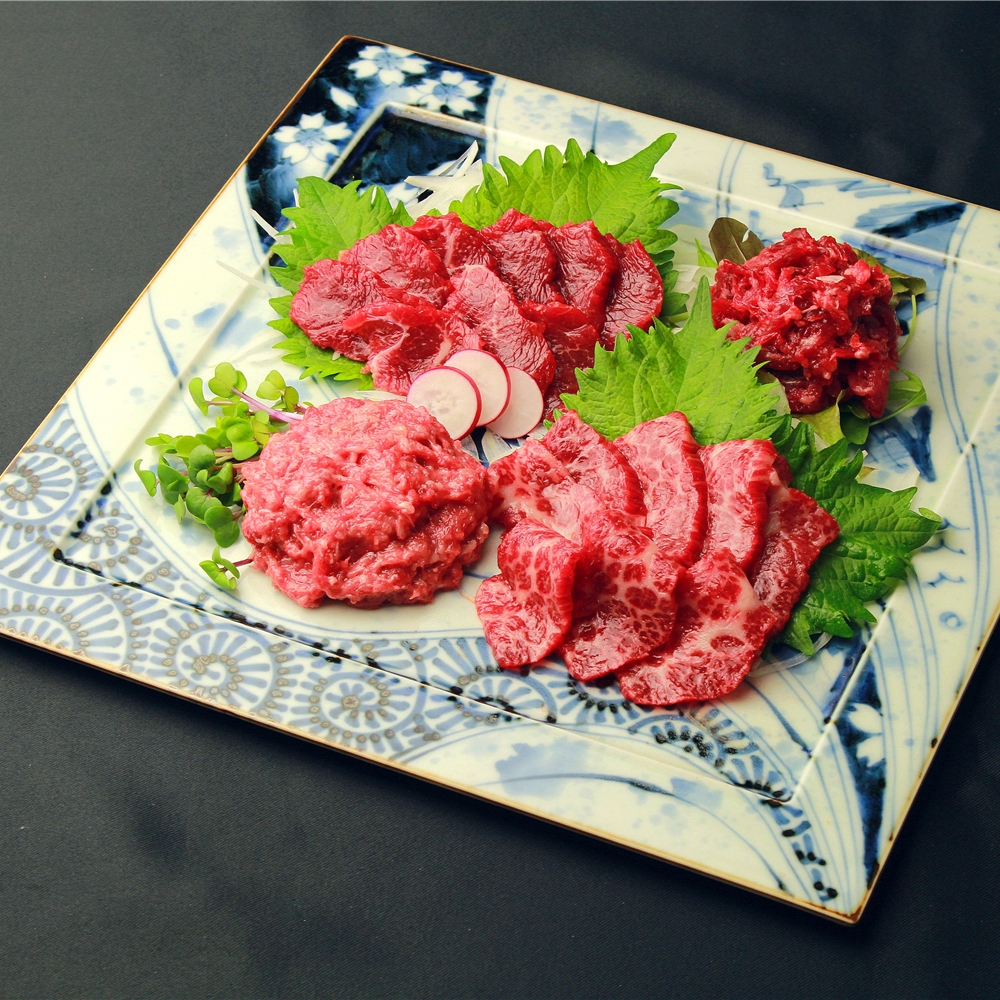 熊本 「千興ファーム」 鮮馬刺しバラエティ4種セット