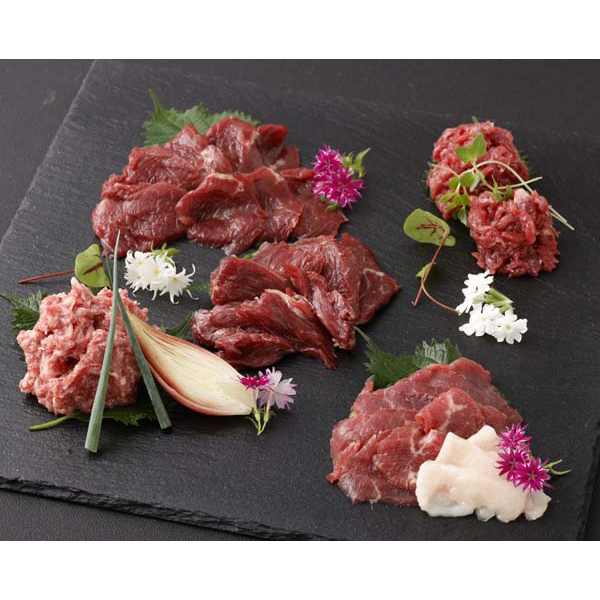 熊本 「菅乃屋」 馬刺し5種スライスセット