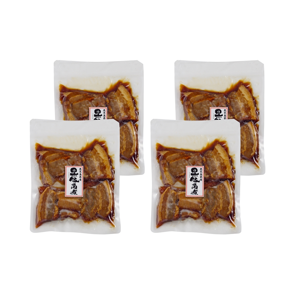 鹿児島県産黒豚肉使用　豚肉角煮　4セット