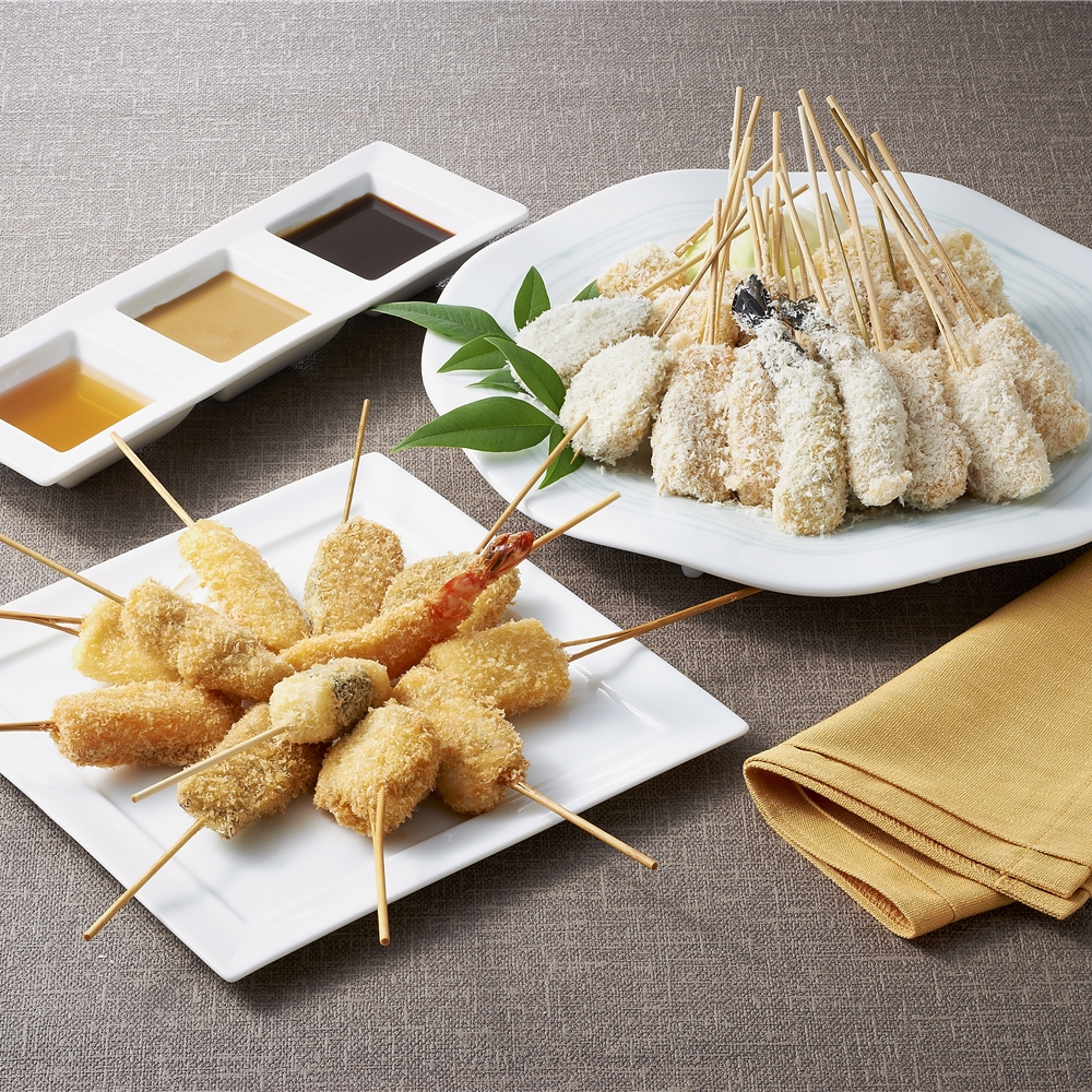 兵庫・神戸 「串乃家」 串揚げセット（ハイカラさん）　A