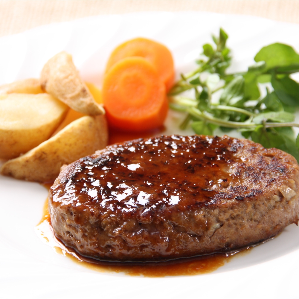 北海道　十勝清水牛ハンバーグ4個セット