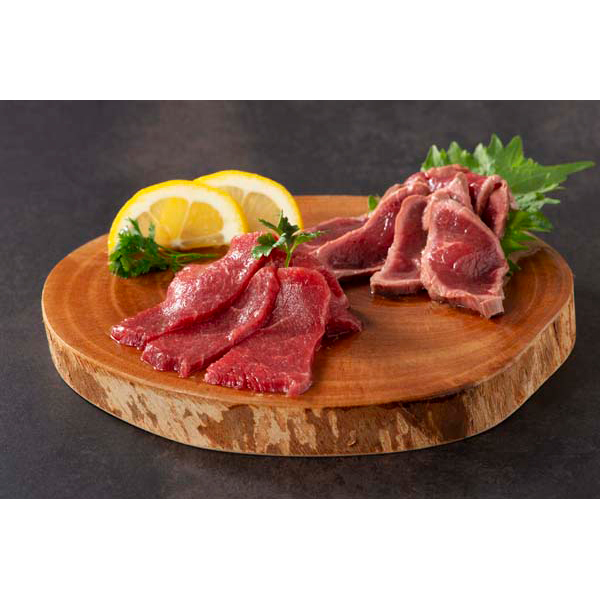 熊本 「フジチク」 ふじ馬刺したたきと上赤身のセット