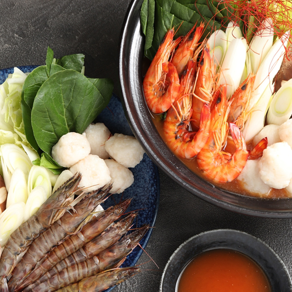 大分 「豊後絆屋」 大分産車海老うま辛えび鍋セット