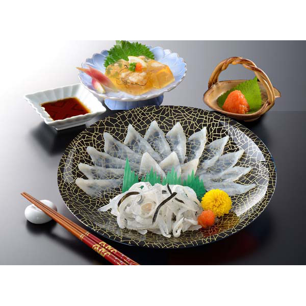 「関とら本店」 とらふく刺身・ふく煮こごりセット