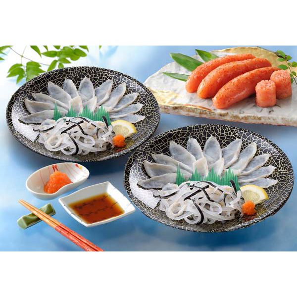 「関とら本店」 ふく霜降り刺身と辛子明太子詰合せ