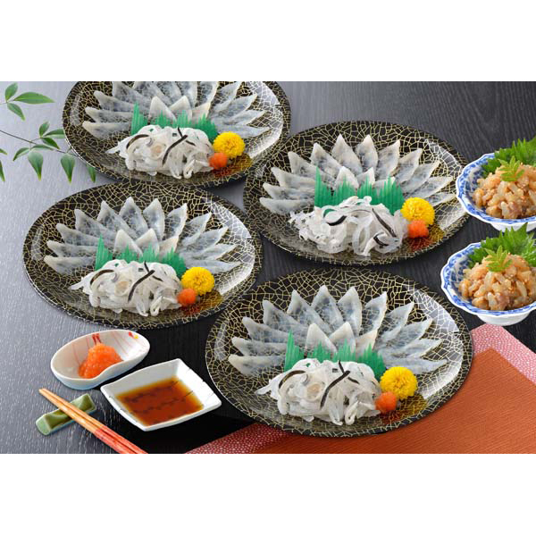 「関とら本店」 とらふく刺身・とらふく塩辛セット