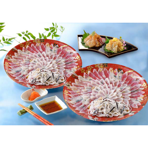 「関とら本店」 とらふく刺身・とらふく塩辛セット