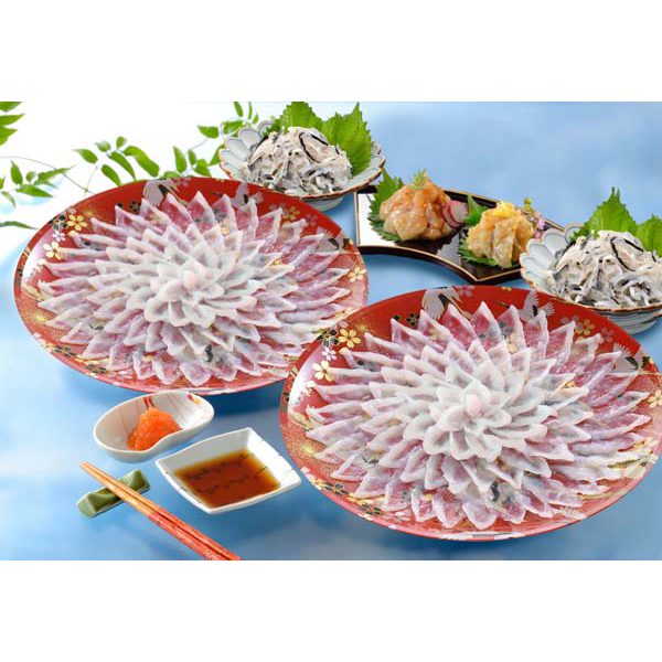 「関とら本店」 とらふく刺身・とらふく塩辛セット