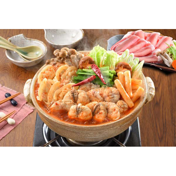 「関とら本店」 旨辛ふくチゲ鍋黒豚しゃぶしゃぶ