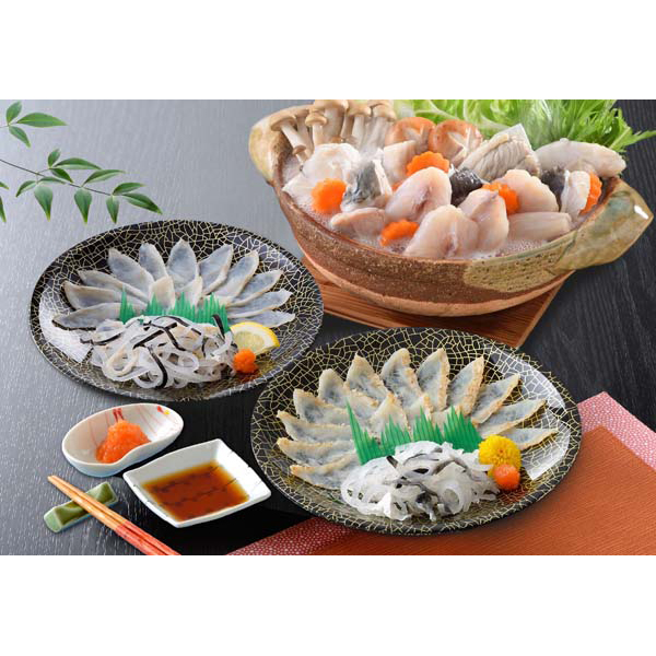 「関とら本店」 ふく刺身とふくちりセット