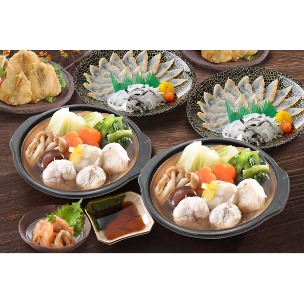 「関とら本店」ふくたたき刺身とふく個食鍋セット
