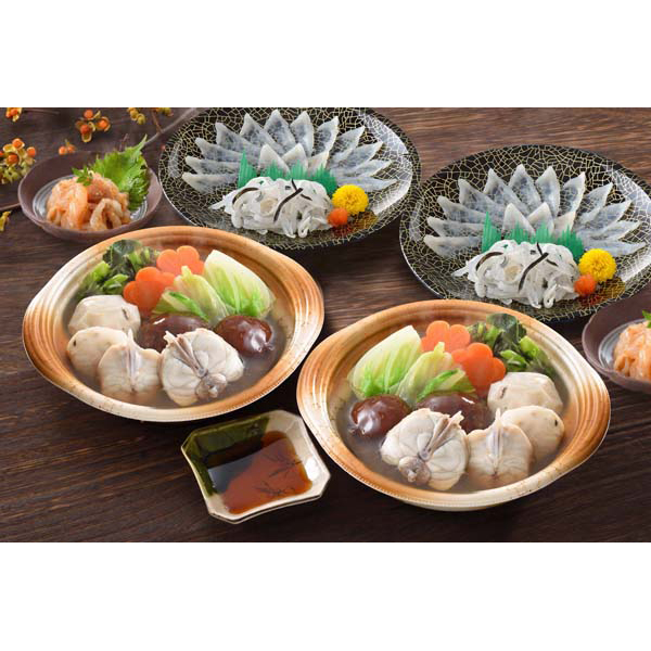 「関とら本店」 とらふく刺身・とらふくちり個食鍋セット