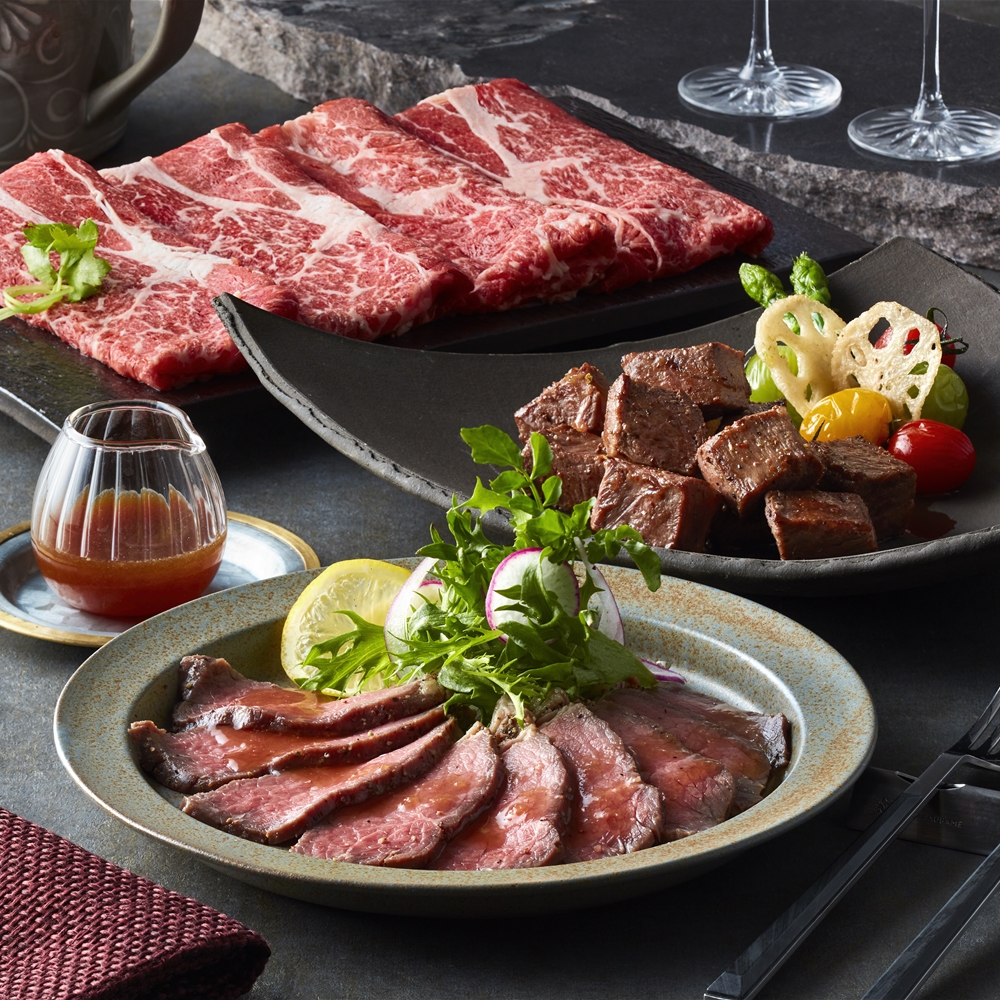 大阪 「Teppan×Wine堀」 アンガス牛3種セット