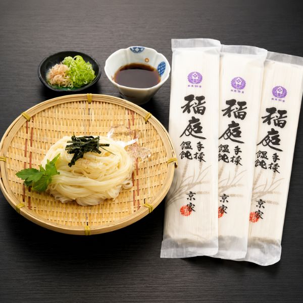 秋田 「京家」 稲庭手揉饂飩