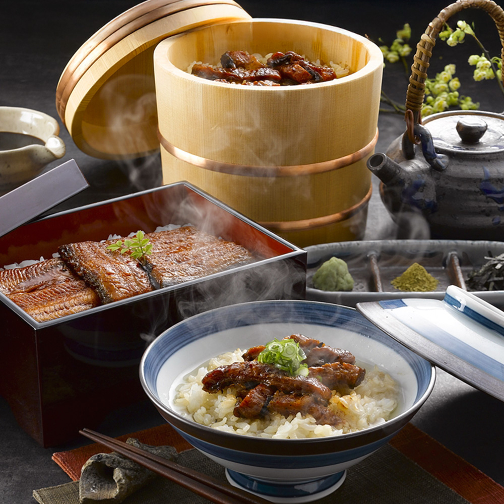 うなぎ割烹 「一愼」 蒲焼と一愼ひつまぶしセット　A