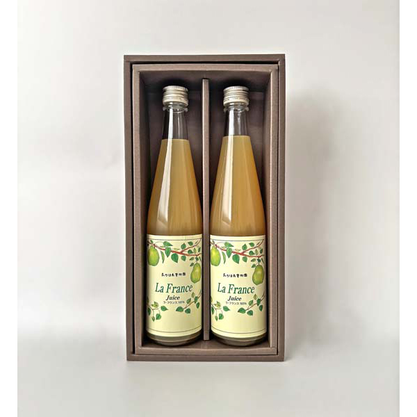 山形 「たかはた果樹園」 山形産ラ・フランスストレートジュース2本セット