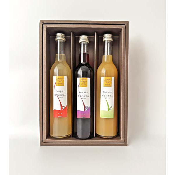 山形 「たかはた果樹園」 果実の微笑みジュース3本セット