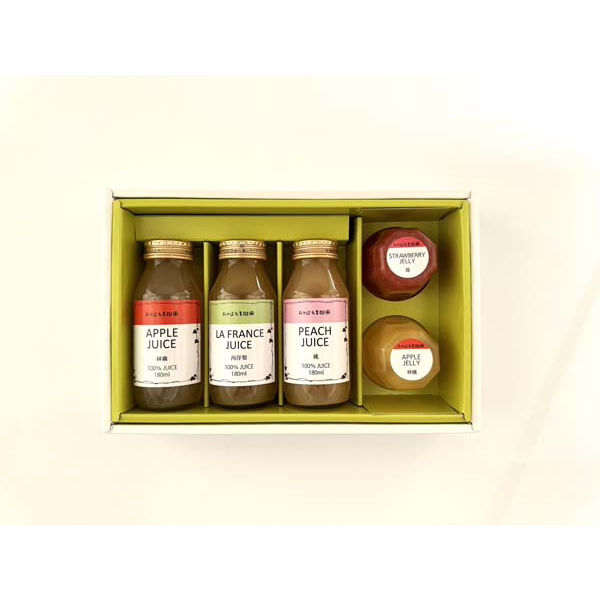 山形 「たかはた果樹園」 国産果実のジュース&ゼリーセット1