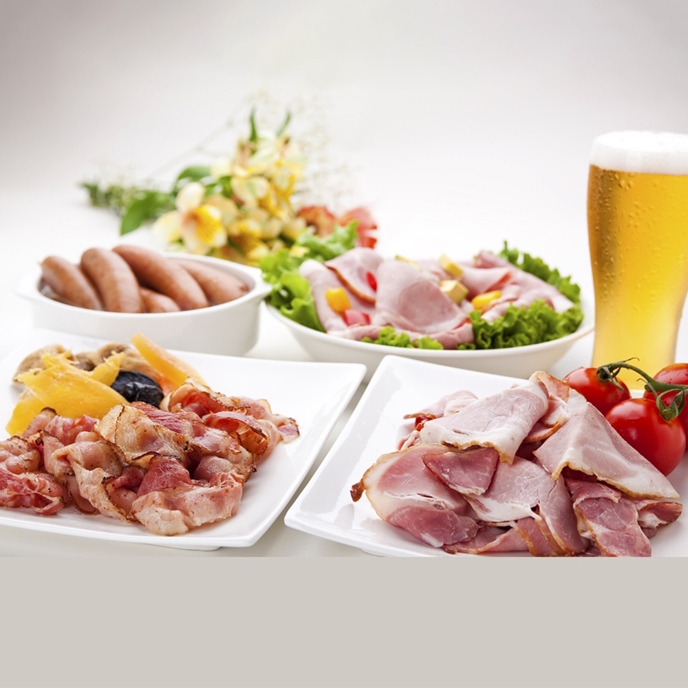 岩手 「折爪三元豚肉佐助」 ハムセット